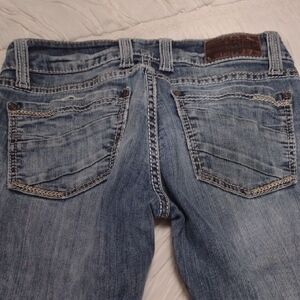 BKE Stella Light Blue Straight Leg Jeans